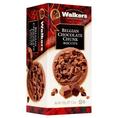 Walkers - Belgian Chocolate Chunk Biscuits 150g 3 Walkers - Belgian Chocolate Chunk Biscuits 150g