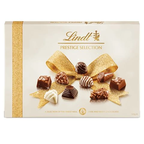 Lindt - Prestige Selection W/ Milk, Dark & White Chocs 345g 3 Lindt - Prestige Selection W/ Milk, Dark & White Chocs 345g