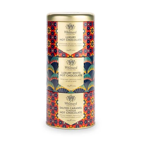 Whittard Of Chelsea Whittard - Hot Chocolate Stacking Tin Set 3pce 3 Whittard Of Chelsea Whittard - Hot Chocolate Stacking Tin Set 3pce