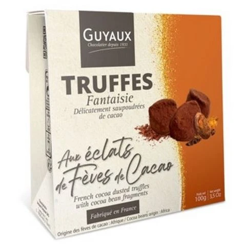 Guyaux - Truffles W/Cocoa Beans 200g 3 Guyaux - Truffles W/Cocoa Beans 200g