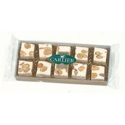 Carlier - Vanilla Nougat Cubes W/Almonds 110g