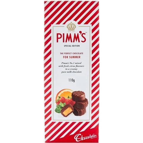 Chocolatier - Special Edition Pimm's Chocolate Liqueurs 110g 3 Chocolatier - Special Edition Pimm's Chocolate Liqueurs 110g