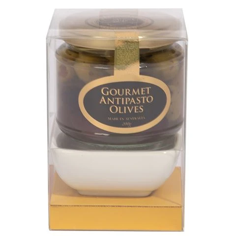 Ogilvie & Co - Gourmet Antipasto Olives W/Dipping Bowl 200g 3 Ogilvie & Co - Gourmet Antipasto Olives W/Dipping Bowl 200g