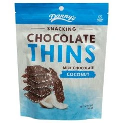 Danny's - Snacking Chocolate Thins M/Chocolate Coconut 140g