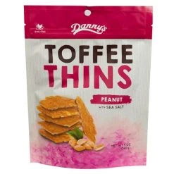 Danny's - Toffee Thins Peanut With Sea Salt 140g