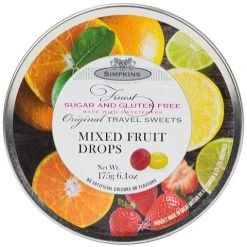 Simpkins - Sugar/Gluten Free Mixed Fruit Travel Sweets 175g