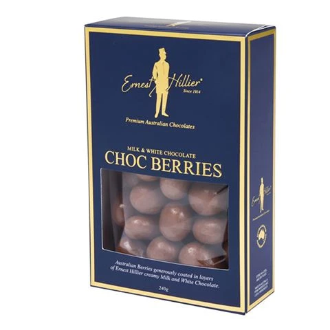 Ernest Hillier - Milk & White Choc Berries 240g 3 Ernest Hillier - Milk & White Choc Berries 240g