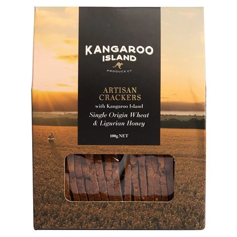 Kangaroo Island - Artisan Crackers W/ Wheat & Honey 100g 3 Kangaroo Island - Artisan Crackers W/ Wheat & Honey 100g