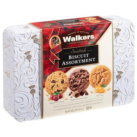 Walkers - Assorted Biscuits Tin Sleeve 300g 3 Walkers - Assorted Biscuits Tin Sleeve 300g