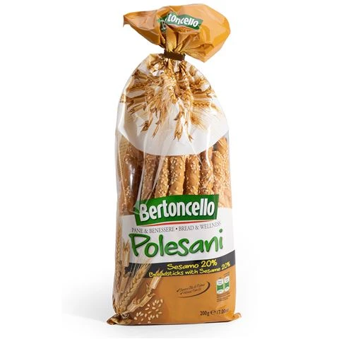Bertoncello - Polesani Breadsticks With Sesame 200g 3 Bertoncello - Polesani Breadsticks With Sesame 200g