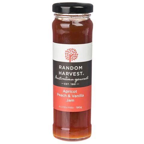 Random Harvest - Apricot Peach & Vanilla Jam 180g 3 Random Harvest - Apricot Peach & Vanilla Jam 180g