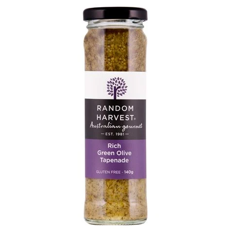 Random Harvest - Rich Green Olive Tapenade 140g 3 Random Harvest - Rich Green Olive Tapenade 140g