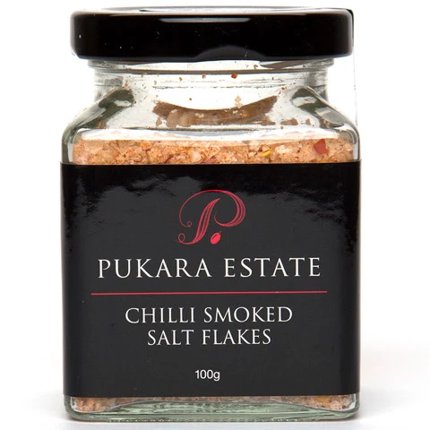 Pukara Estate - Chilli Smoked Salt Flakes 100g 3 Pukara Estate - Chilli Smoked Salt Flakes 100g