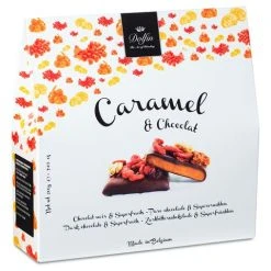 Dolfin - Caramel & Dark Chocolate W/Superfruits Squares 200g