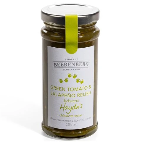 Beerenberg - Green Tomato & Jalapeno Relish 265g 3 Beerenberg - Green Tomato & Jalapeno Relish 265g