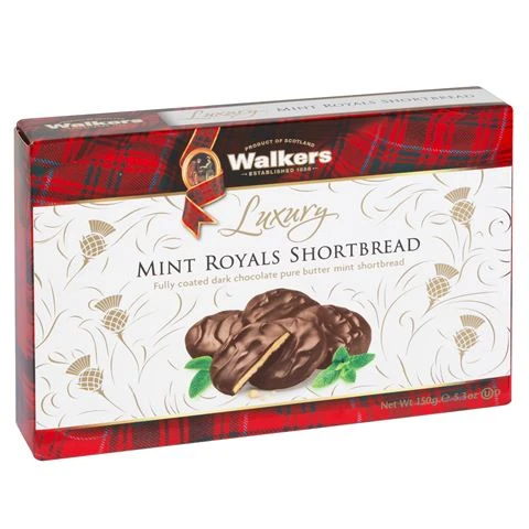 Walkers - Luxury Mint Royals Shortbread 150g 3 Walkers - Luxury Mint Royals Shortbread 150g