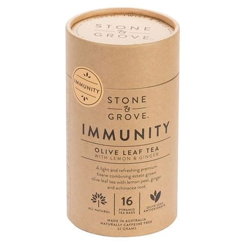 Stone & Grove - Immunity Olive Leaf Tea 16 Bags 3 Stone & Grove - Immunity Olive Leaf Tea 16 Bags