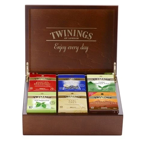 Twinings - 6 Compartment Tea Chest 3 Twinings - 6 Compartment Tea Chest