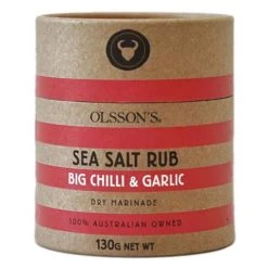 Olsson's - Big Chilli & Garlic Sea Salt Rub 130g