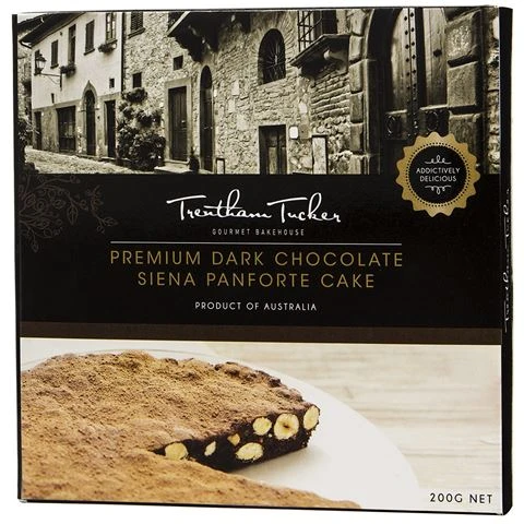 Trentham Tucker - Dark Chocolate Siena Panforte Cake 200g 3 Trentham Tucker - Dark Chocolate Siena Panforte Cake 200g
