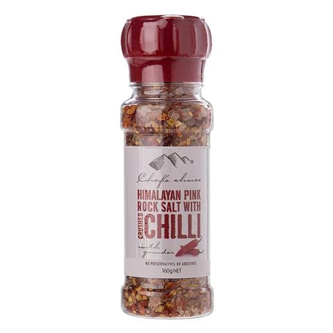 Chef's Choice - Pink Rock Salt With Chilli 160g 3 Chef's Choice - Pink Rock Salt With Chilli 160g