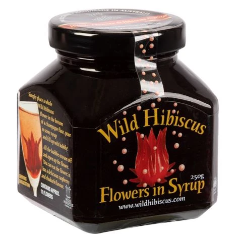 Wild Hibiscus - Hibiscus Flowers In Syrup 250g 3 Wild Hibiscus - Hibiscus Flowers In Syrup 250g