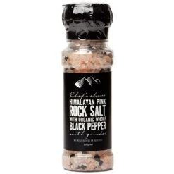 Chef's Choice - Pink Rock Salt With Whole Black Pepper 200g